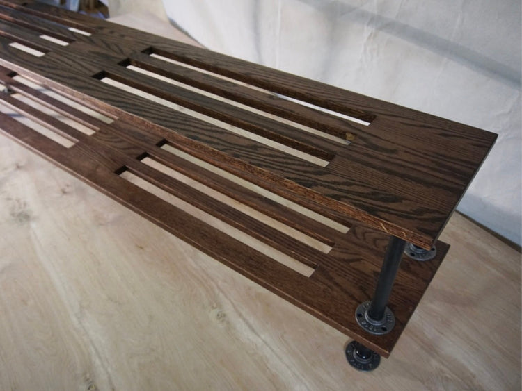 Modern Wooden Shoe Rack | Red Oak