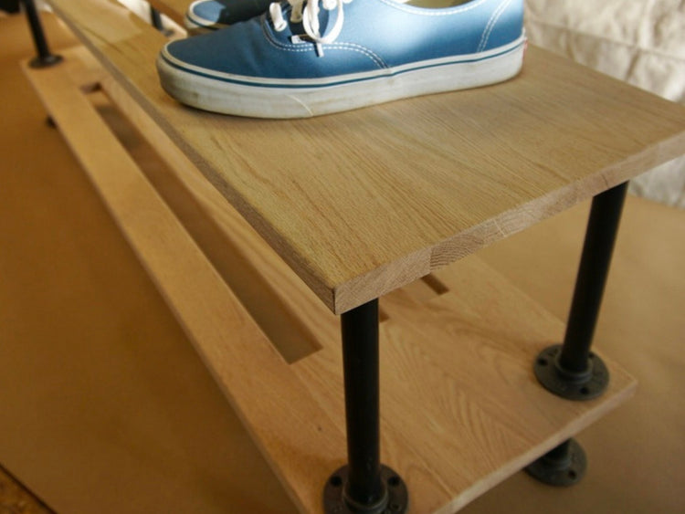 Modern Wooden Shoe Rack | Natural