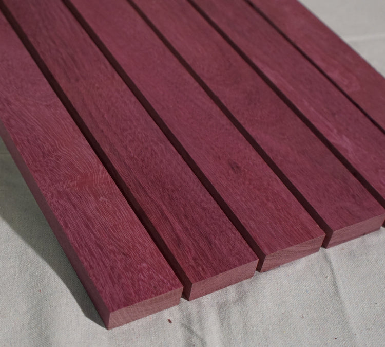 Purple Heart Wood - 2" Thick Exotic Purple Heart Hardwood