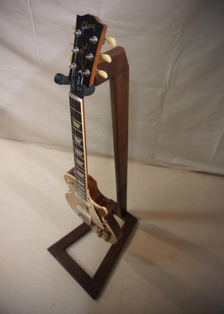 Walnut guitar stand