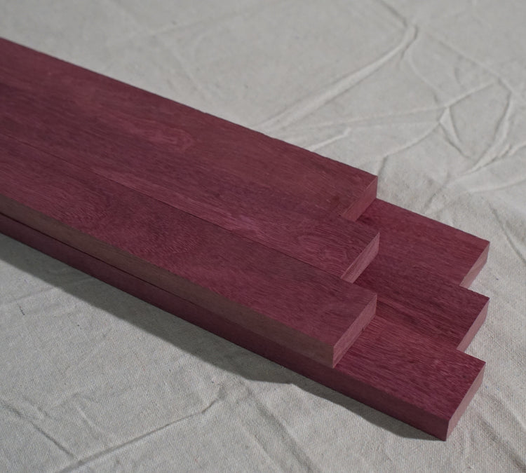 Purple Heart Wood - 2" Thick Exotic Purple Heart Hardwood