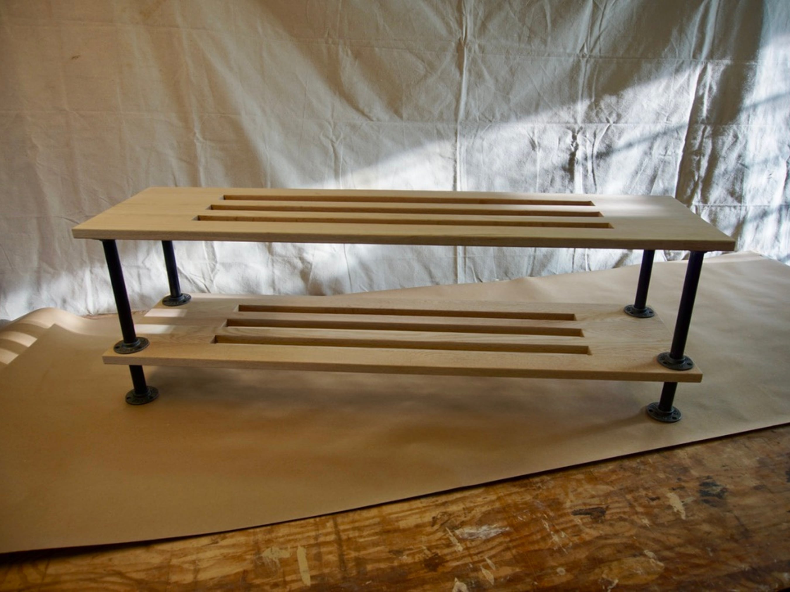 Modern Wooden Shoe Rack | Natural Finish | Unique Shoe Rack Storage ...